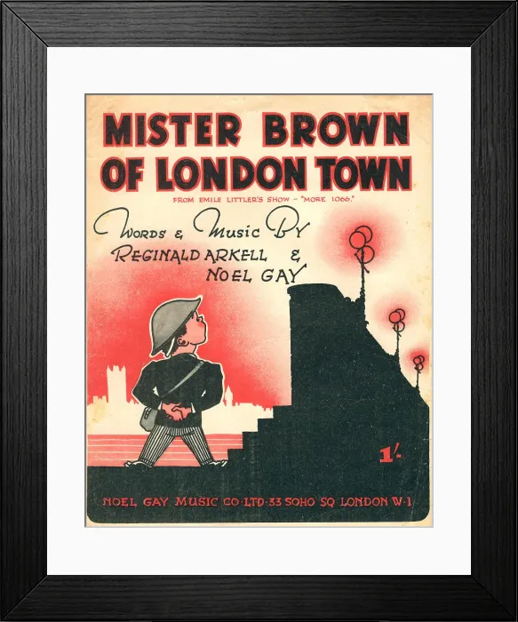Framed Print : Mister Brown Of London Town Framed Print : Mister Brown Of London Town