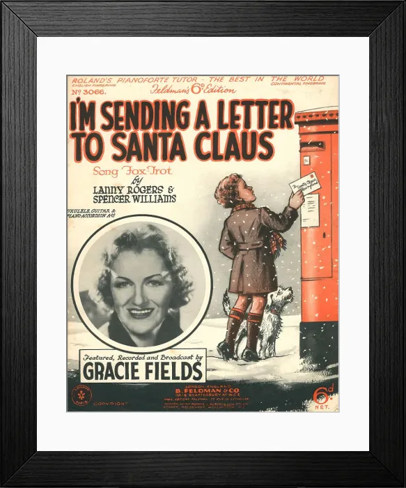 Framed Print : I'm Sending A Letter To Santa Claus Framed Print : I'm Sending A Letter To Santa Claus