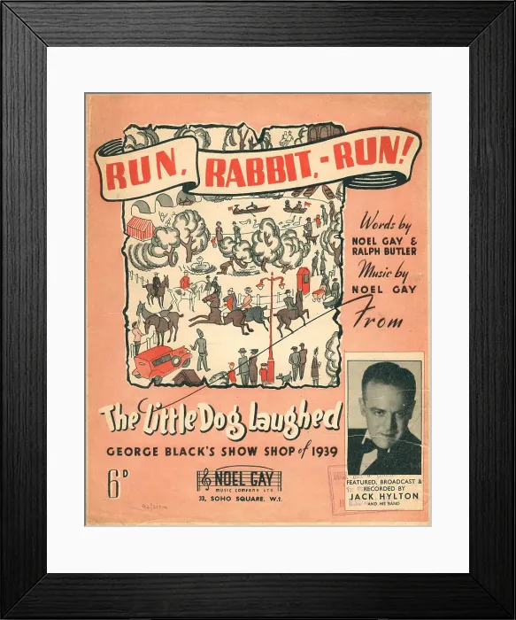 Framed Print : Run Rabbit Run! Music Cover Framed Print : Run Rabbit Run! Music Cover