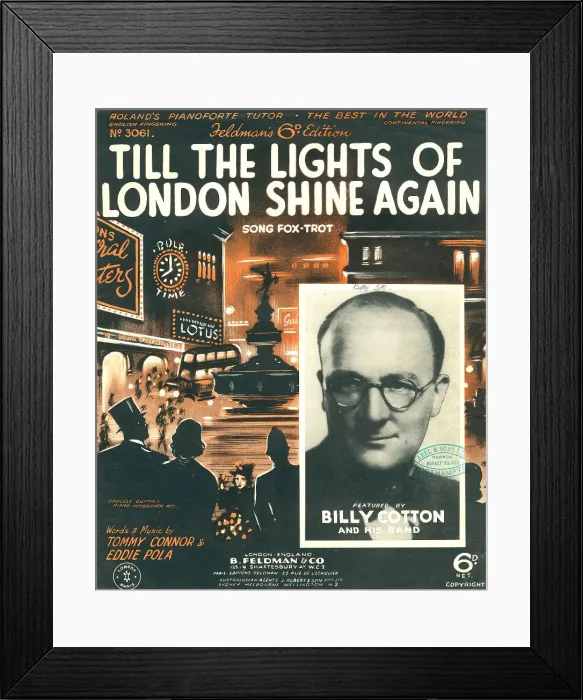 Framed Print : Till The Lights Of London Shine Again Framed Print : Till The Lights Of London Shine Again