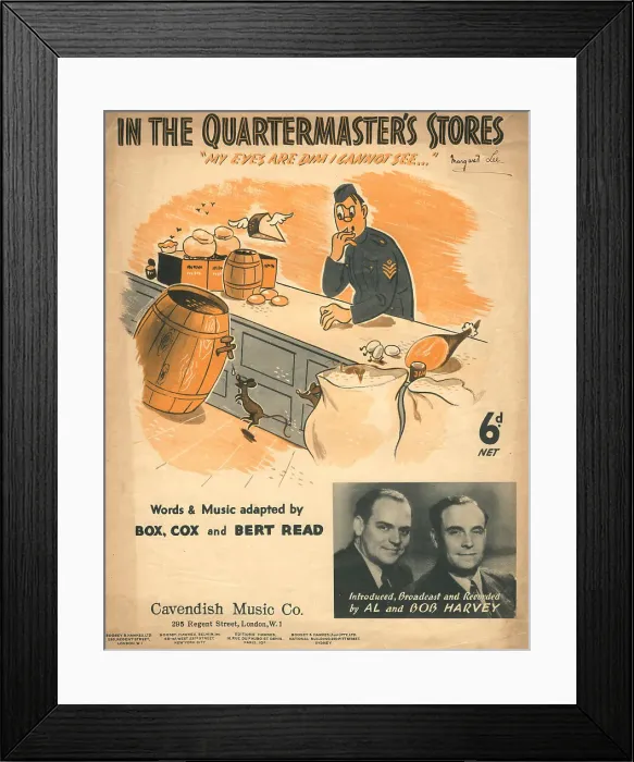 Framed Print : In The Quartermaster's Stores