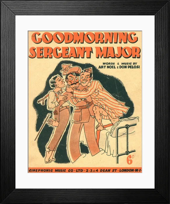 Framed Print : Good Morning Sergeant Major Framed Print : Good Morning Sergeant Major