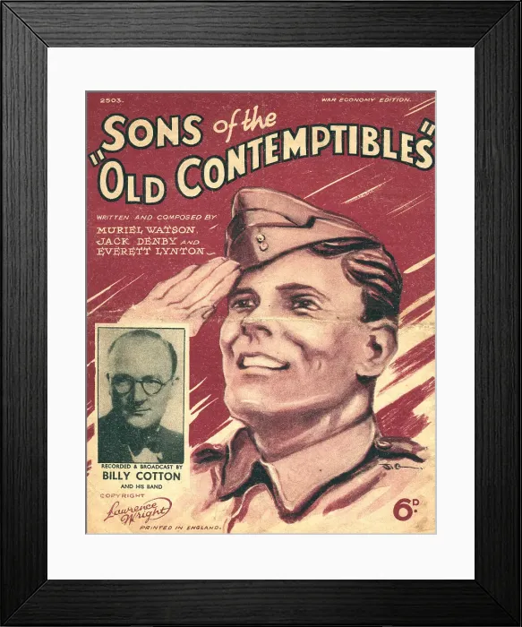 Framed Print : Sons Of The Old Contemptibles Framed Print : Sons Of The Old Contemptibles