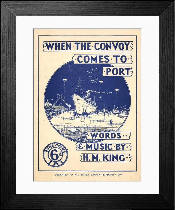 Framed Print : When The Convoy Comes To Port Framed Print : When The Convoy Comes To Port
