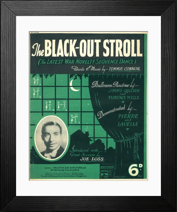 Framed Print : The Black-Out Stroll Framed Print : The Black-Out Stroll