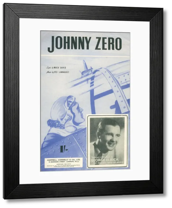 Framed Print : Johnny Zero, WW2 Music Cover Framed Print : Johnny Zero, WW2 Music Cover