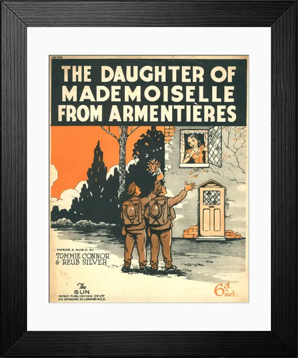 Framed Print : The Daughter Of Mademoiselle From Armentieres Framed Print : The Daughter Of Mademoiselle From Armentieres