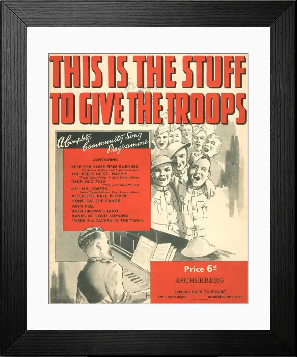 Framed Print : This Is The Stuff To Give The Troops Framed Print : This Is The Stuff To Give The Troops