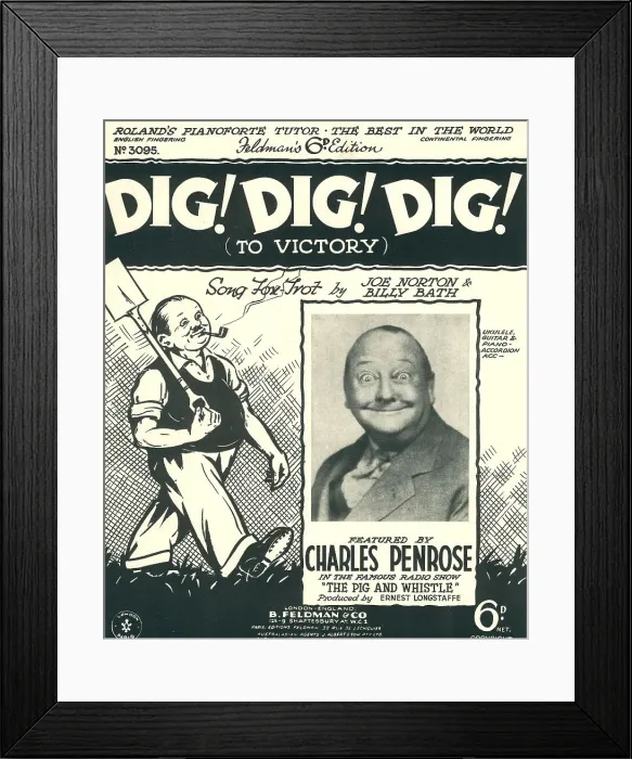 Framed Print : Dig! Dig! Dig! (To Victory) Framed Print : Dig! Dig! Dig! (To Victory)