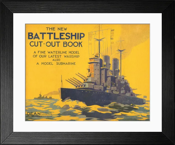Framed Print : The New Battleship Cut-Out Book Framed Print : The New Battleship Cut-Out Book