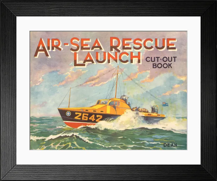Framed Print : Air-Sea Rescue Launch Cut-Out Book Framed Print : Air-Sea Rescue Launch Cut-Out Book