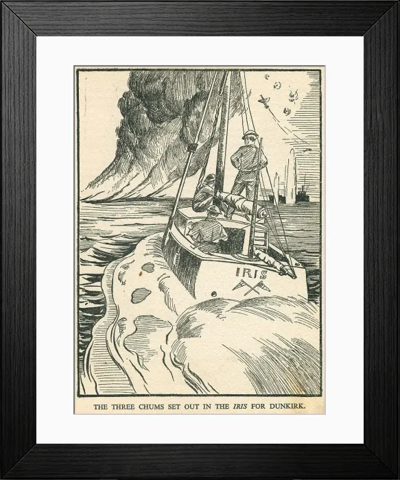 Framed Print : WW2 - The Iris Sets Out For Dunkirk
