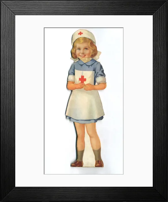 Framed Print : WW2 - Gracie The Red Cross Nurse Framed Print : WW2 - Gracie The Red Cross Nurse