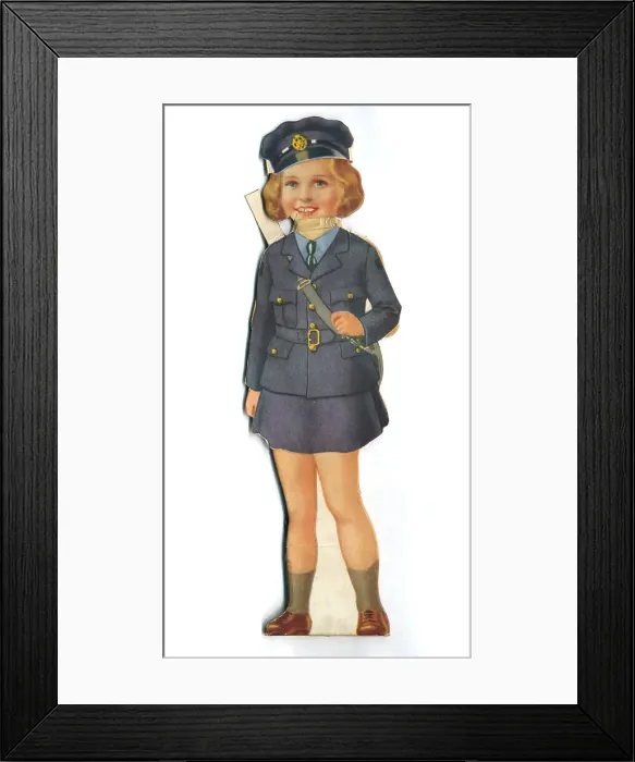 Framed Print : WW2 - Gracie The Waaf Framed Print : WW2 - Gracie The Waaf