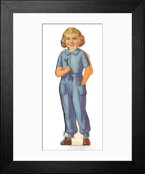 Framed Print : WW2 - Gracie The Munitions Worker Framed Print : WW2 - Gracie The Munitions Worker