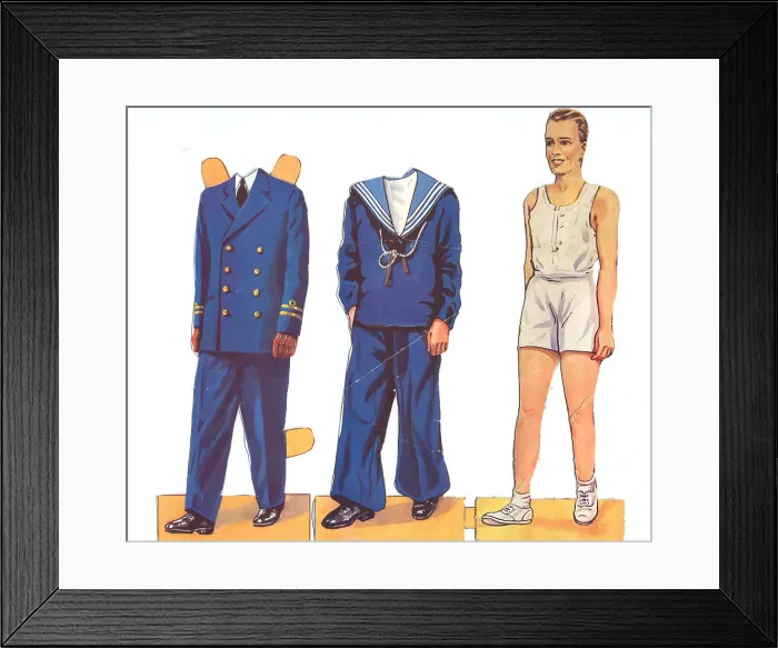 Framed Print : WW2 - Daddy's Uniforms Framed Print : WW2 - Daddy's Uniforms