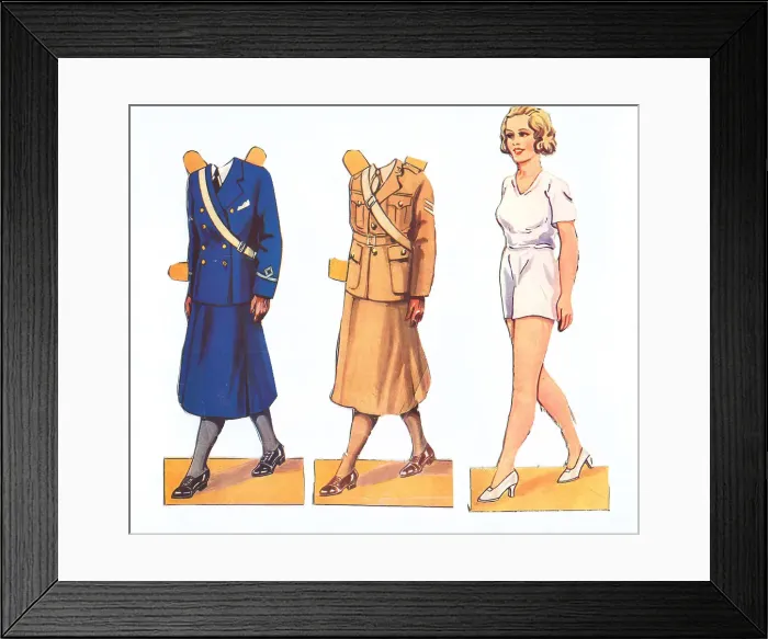 Framed Print : WW2 - Mummy's Uniforms Framed Print : WW2 - Mummy's Uniforms