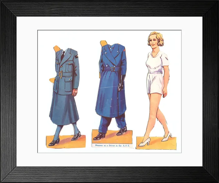 Framed Print : WW2 - Mummy's Uniforms Framed Print : WW2 - Mummy's Uniforms