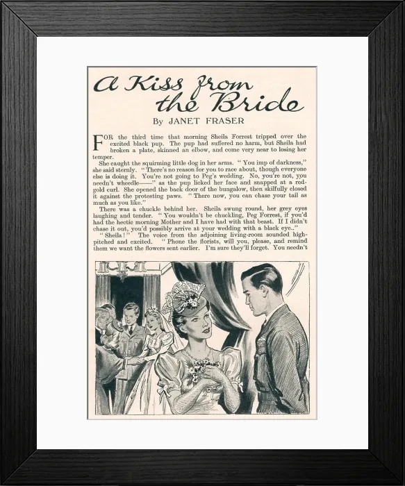 Framed Print : WW2 - A Kiss From The Bride Framed Print : WW2 - A Kiss From The Bride