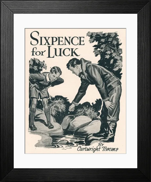 Framed Print : WW2 - Sixpence For Luck Framed Print : WW2 - Sixpence For Luck