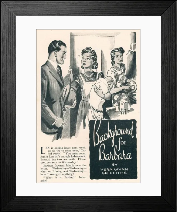 Framed Print : WW2 - Background For Barbara Framed Print : WW2 - Background For Barbara