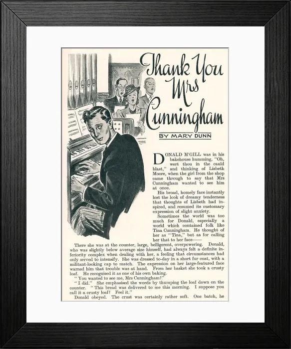 Framed Print : Thankyou Mrs. Cunningham Framed Print : Thankyou Mrs. Cunningham