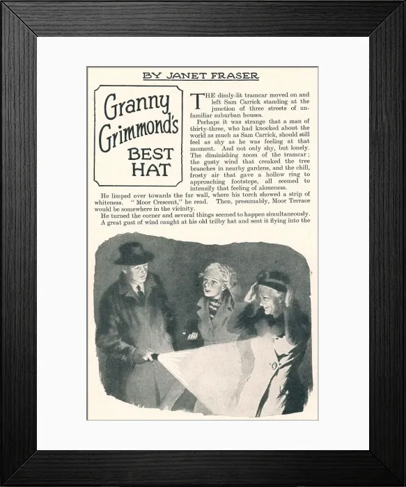 Framed Print : Granny Grimmond's Best Hat Framed Print : Granny Grimmond's Best Hat