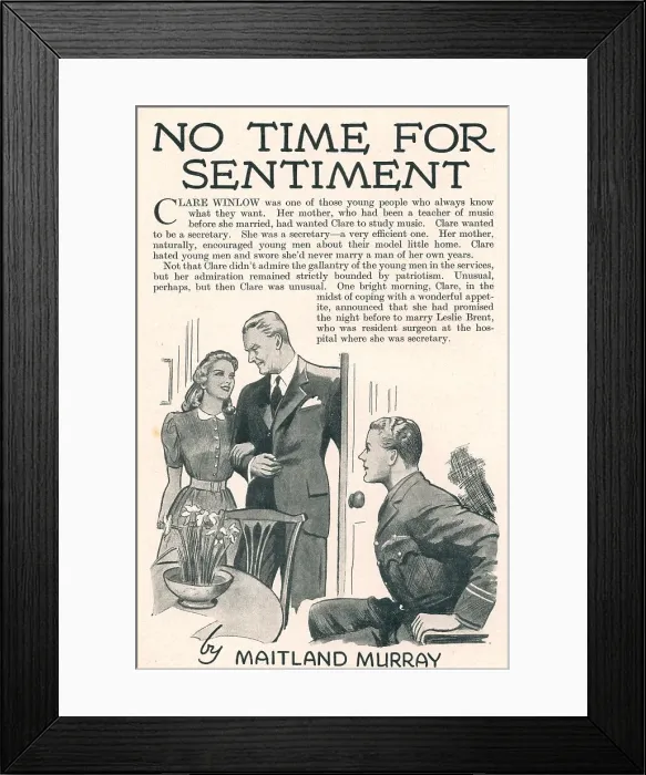 Framed Print : WW2 - No Time For Sentiment Framed Print : WW2 - No Time For Sentiment