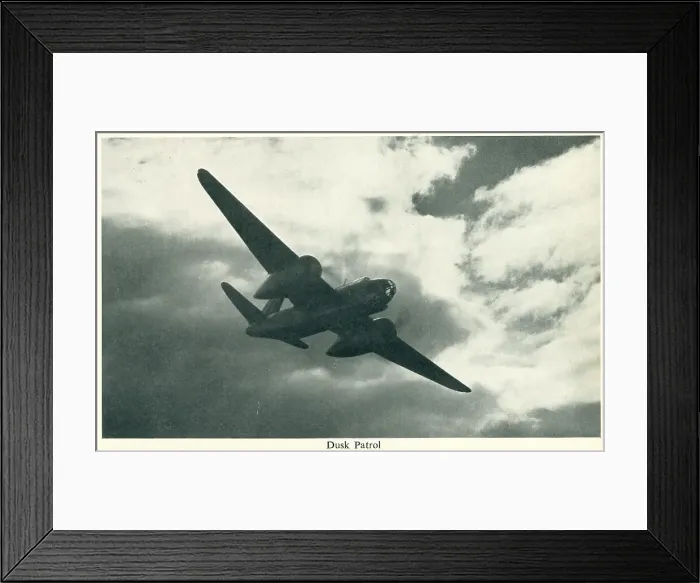 Framed Print : WW2 - Aircraft On Dusk Patrol Framed Print : WW2 - Aircraft On Dusk Patrol