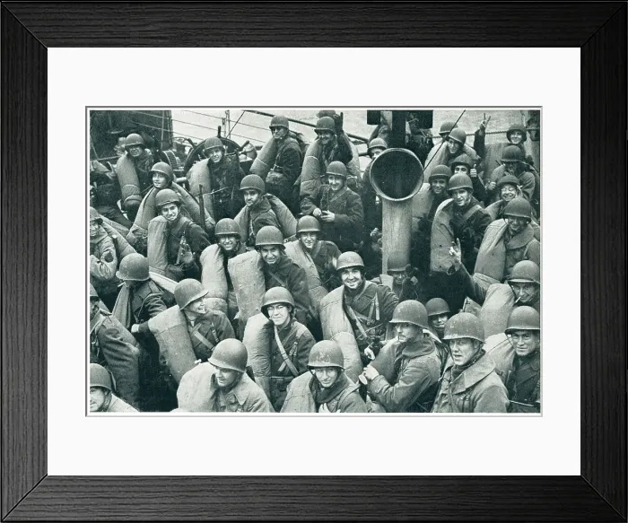 Framed Print : WW2 - Another Convoy Arrives Framed Print : WW2 - Another Convoy Arrives