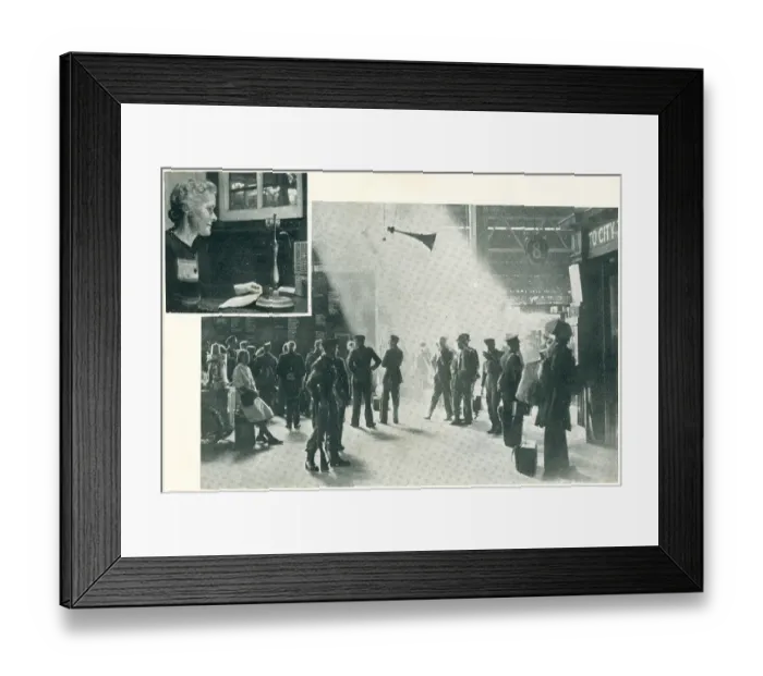 Framed Print : WW2 - Station Announcer Framed Print : WW2 - Station Announcer