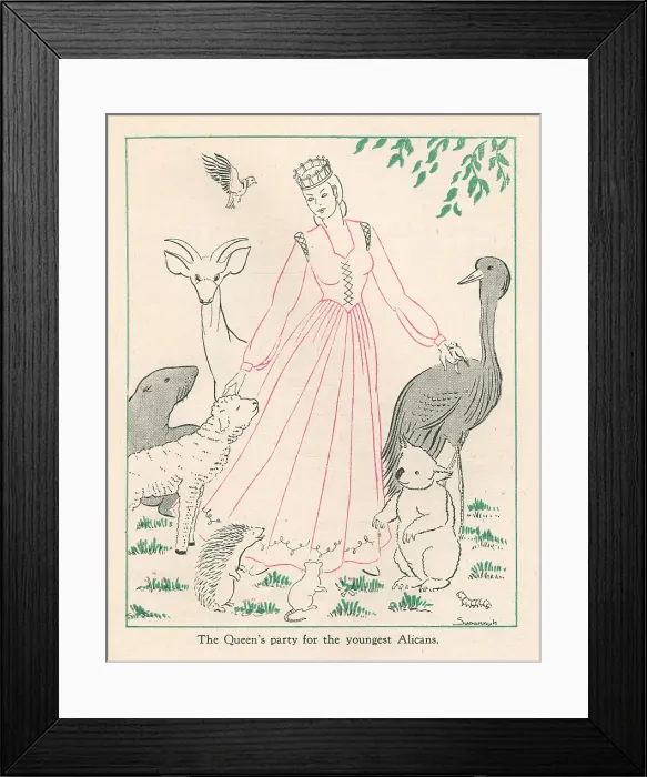 Framed Print : Alican Land, The Queen's Party Framed Print : Alican Land, The Queen's Party