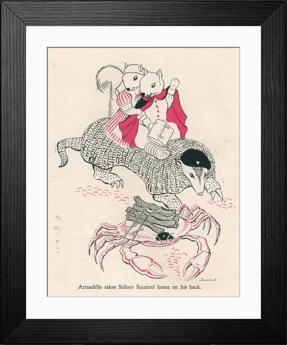 Framed Print : Alican Land, Arthur Armadillo Framed Print : Alican Land, Arthur Armadillo
