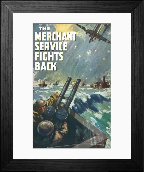 Framed Print : WW2 - The Merchant Service Fights Back Framed Print : WW2 - The Merchant Service Fights Back