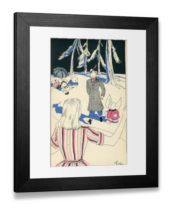 Framed Print : WW2 - Mumfie Marches On Framed Print : WW2 - Mumfie Marches On