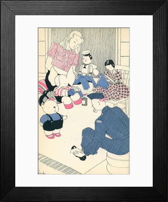 Framed Print : WW2 - Mumfie Marches On