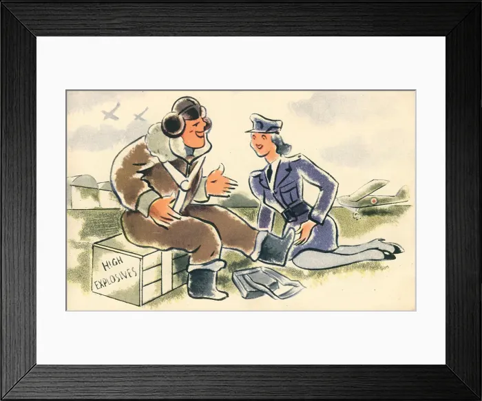 Framed Print : WW2 - The Girls Of Today, W. A. A. F Framed Print : WW2 - The Girls Of Today, W. A. A. F