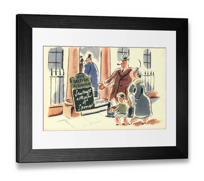 Framed Print : WW2 - The Girls Of Today, W. V. S. Restaurant Framed Print : WW2 - The Girls Of Today, W. V. S. Restaurant