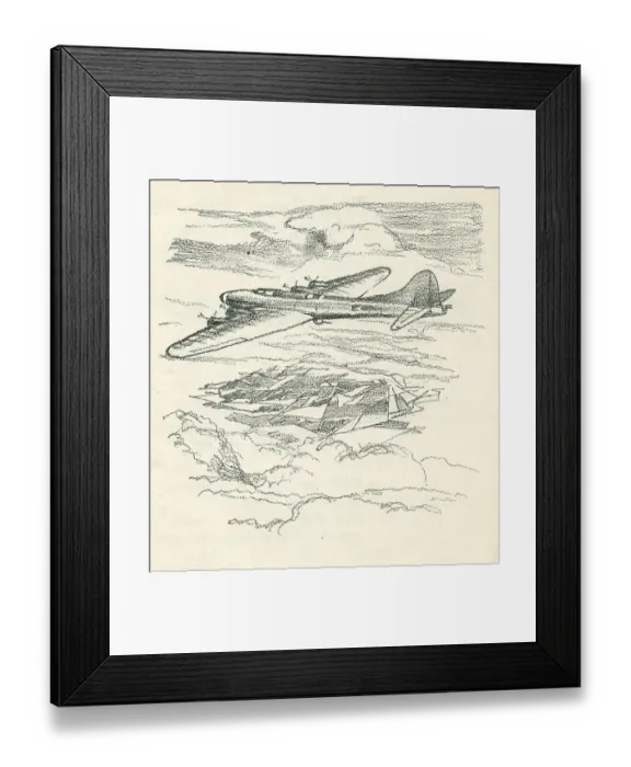 Framed Print : WW2 - Bomber Plane Framed Print : WW2 - Bomber Plane
