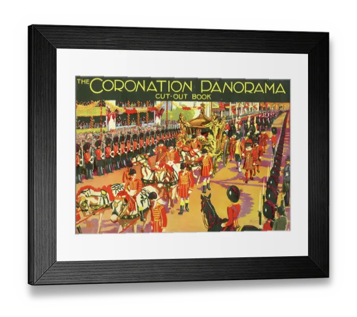 Framed Print : Cover of The Coronation Panorama Cut-Out Book, 1937 Framed Print : Cover of The Coronation Panorama Cut-Out Book, 1937