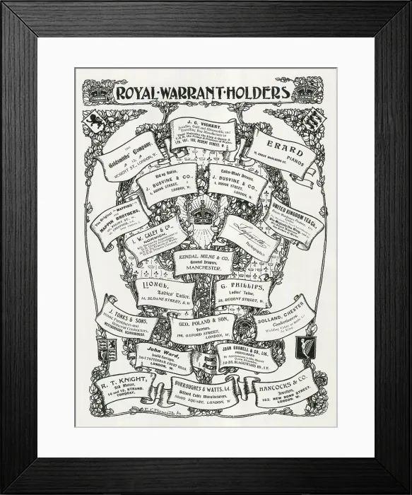 Framed Print : Royal Warrant Holders