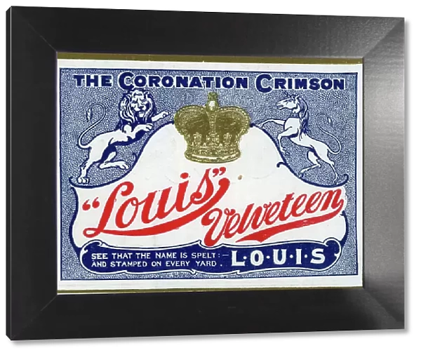 The Coronation Crimson, Louis Velveteen advert