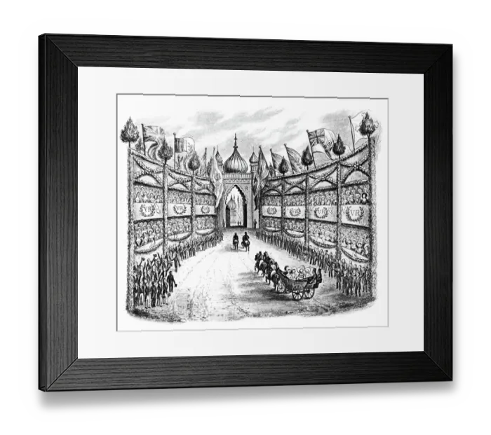 Framed Print : Amphitheatre built at the Brighton Pavilion, Sussex Framed Print : Amphitheatre built at the Brighton Pavilion, Sussex