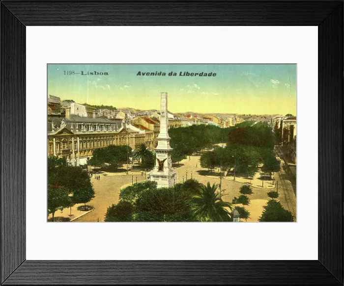 Framed Print : Avenida da Liberdade, Lisbon, Portugal