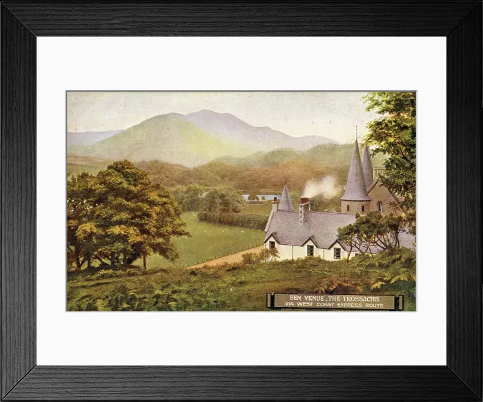 Framed Print : Ben Venue, The Trossachs via West Coast Express Route Framed Print : Ben Venue, The Trossachs via West Coast Express Route