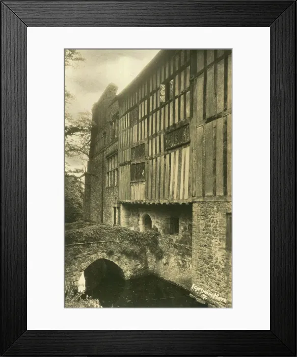 Framed Print : Bridge and side entrance, Ightham Mote, Kent Framed Print : Bridge and side entrance, Ightham Mote, Kent