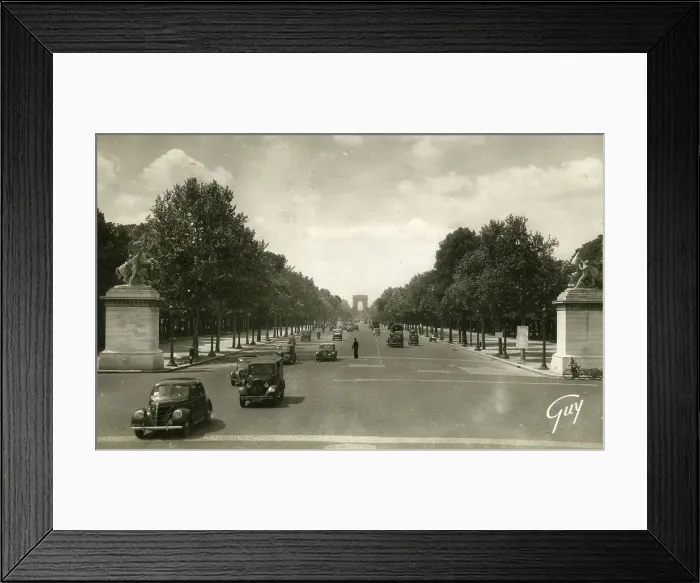 Framed Print : Champs-Elysees and Arc de Triomphe, Paris, France Framed Print : Champs-Elysees and Arc de Triomphe, Paris, France