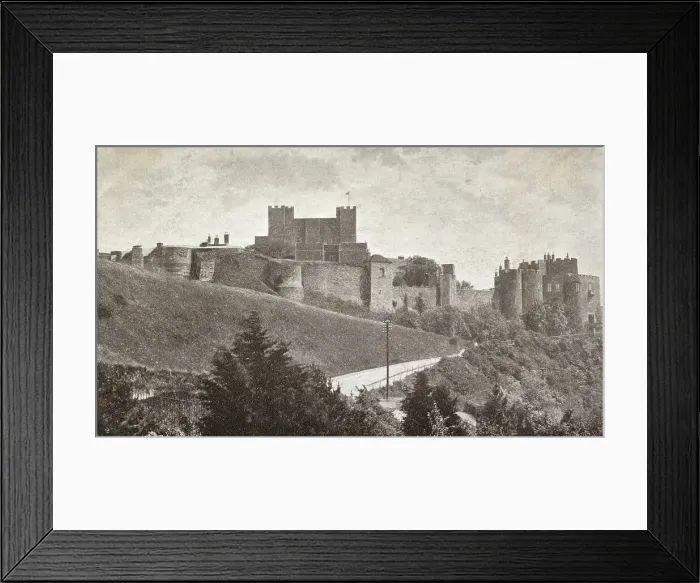 Framed Print : Dover Castle from Connaught Park, Kent Framed Print : Dover Castle from Connaught Park, Kent