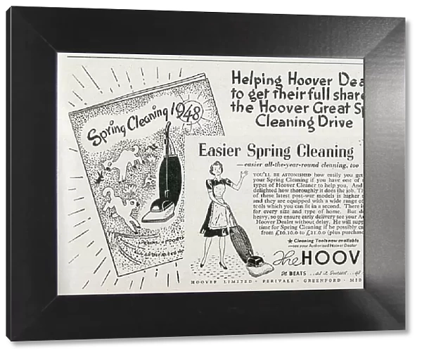 Advert, Easier Spring Cleaning, Hoover Vacuum Cleaner
