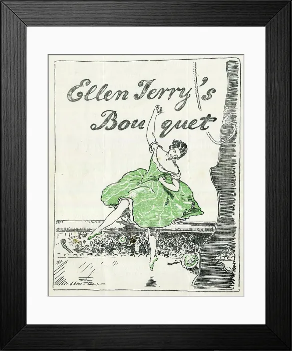 Framed Print : Ellen Terry's Bouquet at the Lyric Theatre, London Framed Print : Ellen Terry's Bouquet at the Lyric Theatre, London